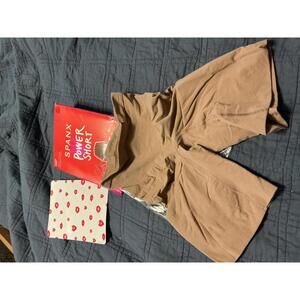 Spanx Power Short Cafe au Lait Large NIP (opened)
